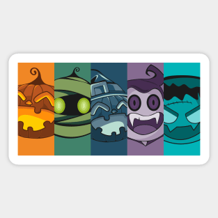 All in one Cute Halloween Day Characters Sticker